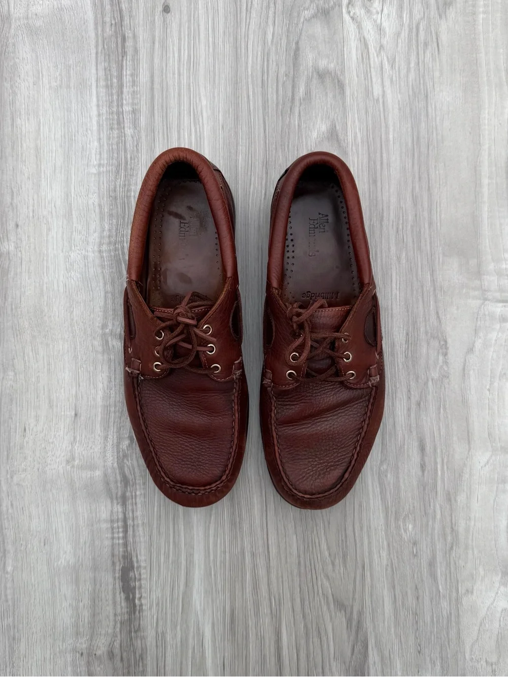 Allen Edmonds premium leather boat shoes